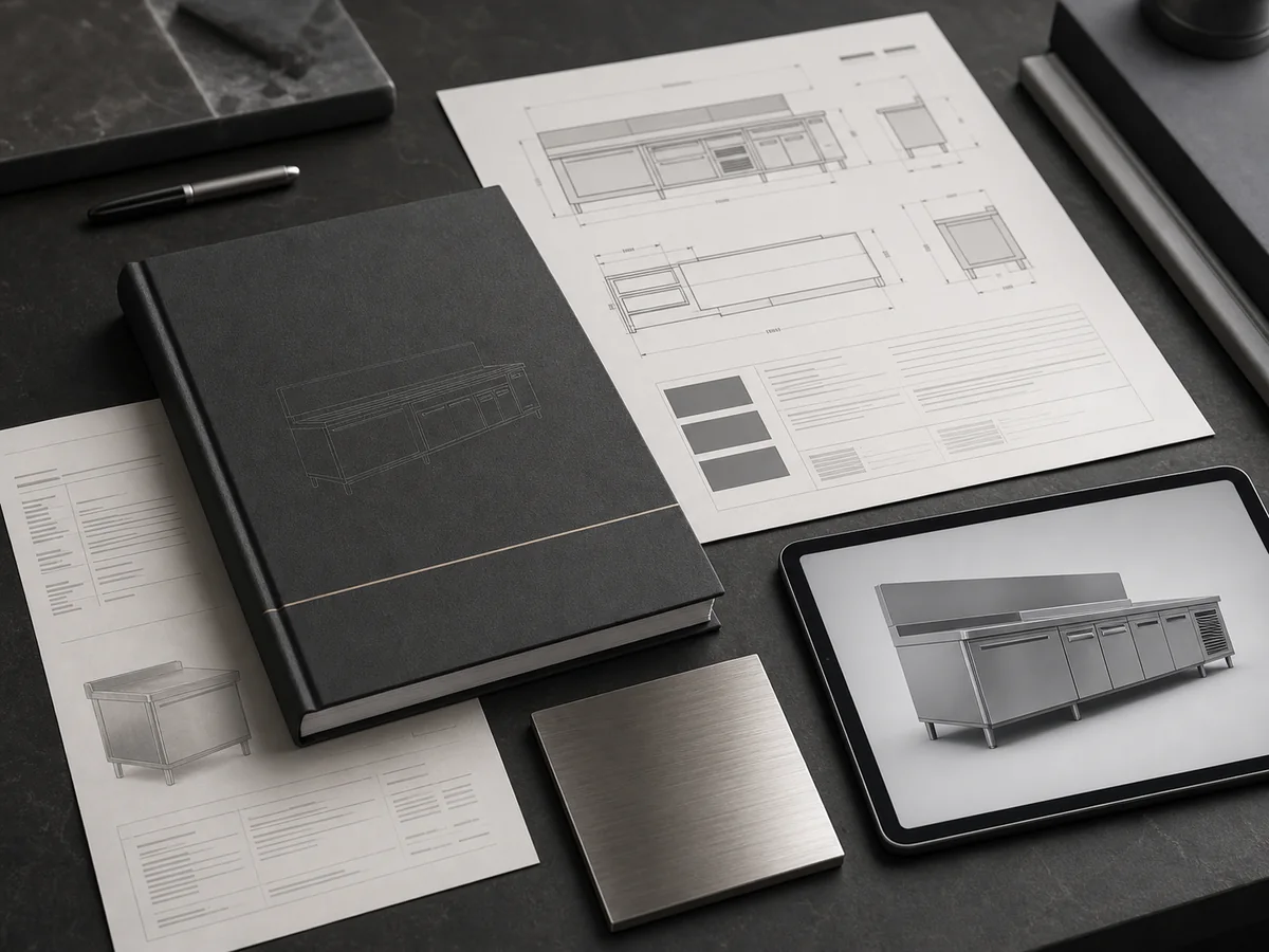 Commercial equipment specification and dimension drawings
