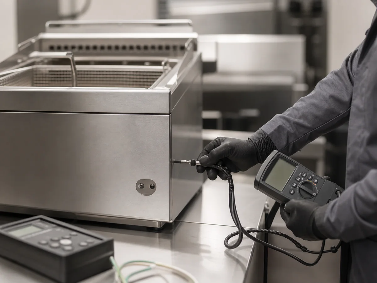 Commercial kitchen equipment quality inspection