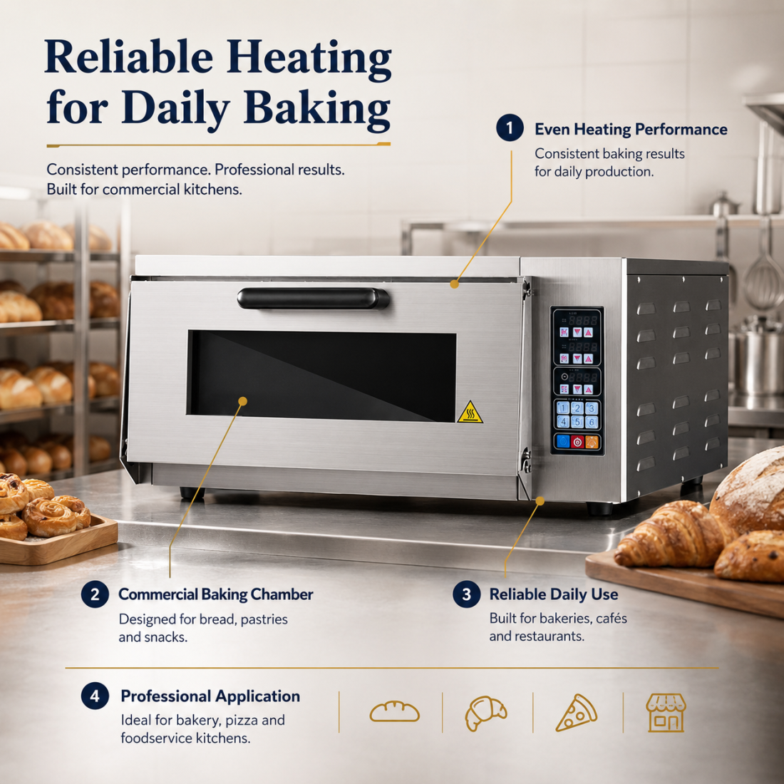 Commercial Single Deck Electric Oven