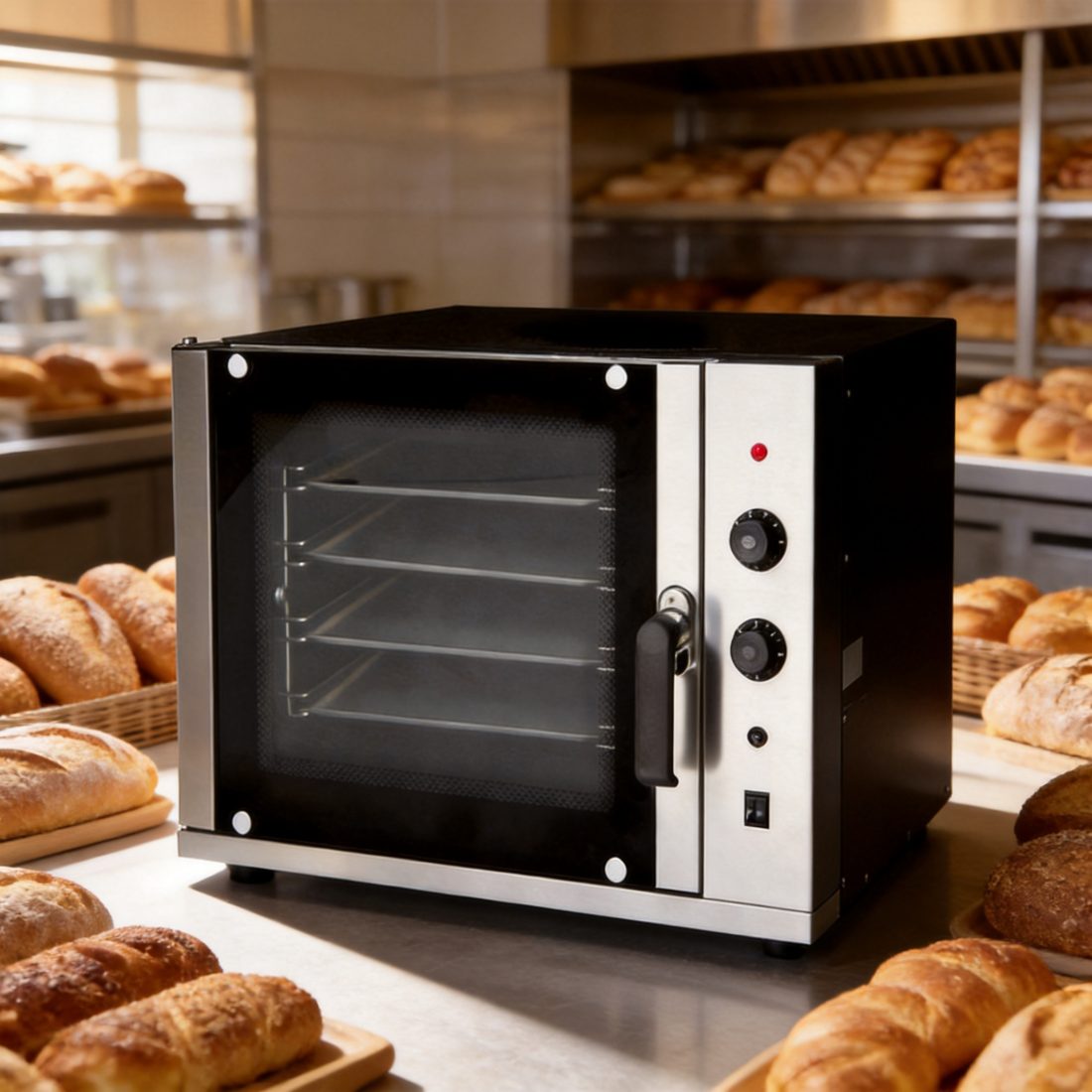 Commercial Convection Oven 6KW with 4 Aluminum Trays
